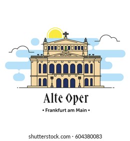 Alte Oper Frankfurt am Main illustration