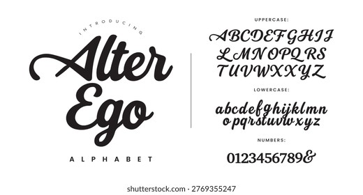 Alter Ego Sophisticated Calligraphy Font for Luxury Branding Logo and Elegant Wedding Typography Design