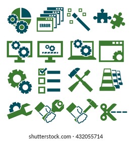 alter, modify, fix icon set