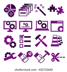 alter, modify, fix icon set