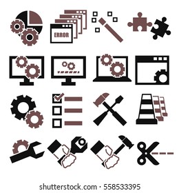 alter, modify, fix icon set