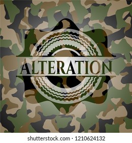 Alteration on camo pattern
