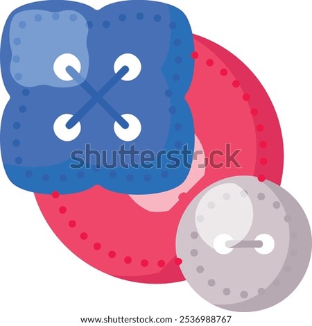 Alteration specialist vector flat icon design, Handcrafted symbol, Perfect fit clothing sign,Sew and Tailor materials illustration, Sewing professional or window dressers with dress form concept