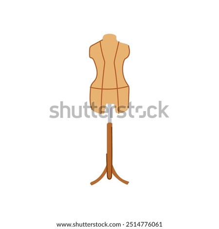 alterations mannequin tailor cartoon. bespoke couture, stitching measurements, draping style alterations mannequin tailor sign. isolated symbol vector illustration