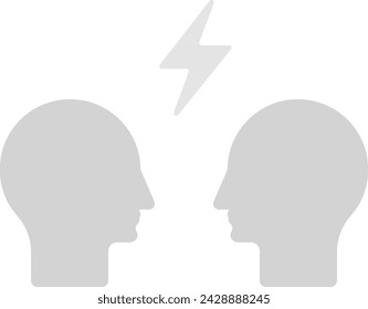 Altercation icon vector image. Suitable for mobile application web application and print media.