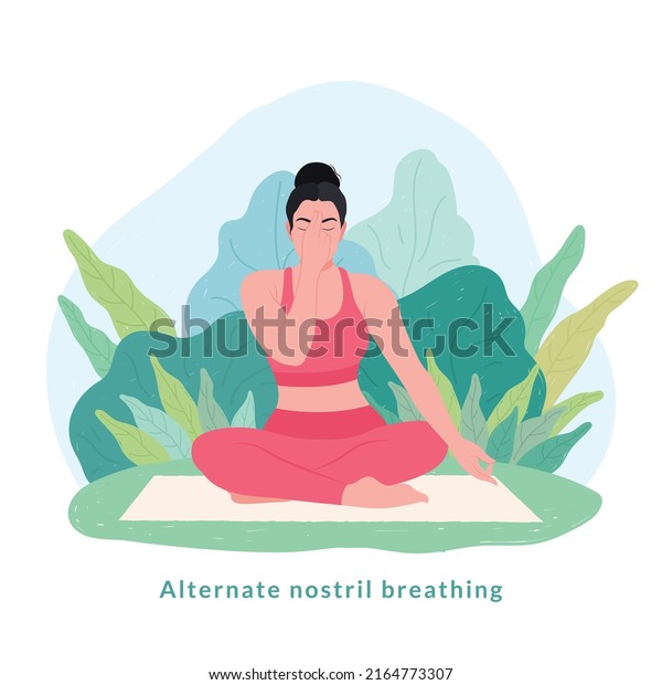 25 Alternate Breathing Yoga Stock Vectors, Images & Vector Art ...