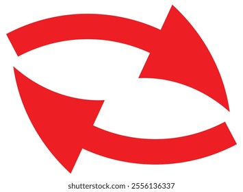 Alternating arrow, rotating arrow icon - Cycling arrow sign