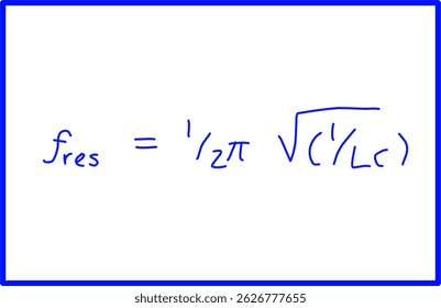 alternating current voltage physics, resonant frequency physics formula