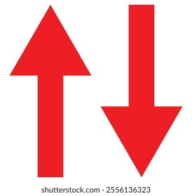 Alternating up and down arrows