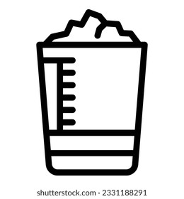 Alternative calories icon outline vector. Sugar food. Binge vegan