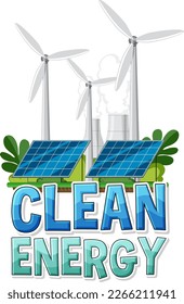 Alternative saubere Energie, Vektorgrafik-Vektorgrafik