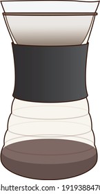 Alternative coffee brewing device funnel