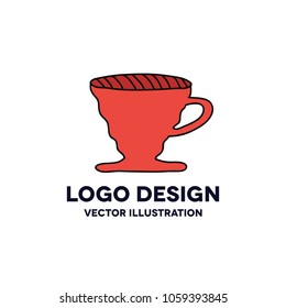 alternative coffee maker, device for brewing coffee doodle icon