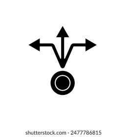 icono de línea de concepto alternativo. Ilustración de elemento simple. diseño de símbolo de esquema de concepto alternativo.