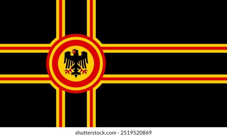 Alternative Deutschlandflagge im skandinavischen Stil