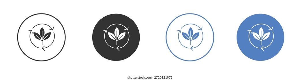 Conjunto de pictogramas com ícone de energia alternativa. Designs de ícone de vetor