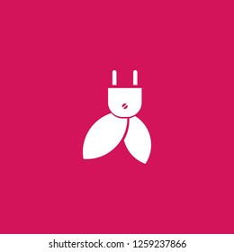alternative energy icon vector. alternative energy sign on pink background. alternative energy icon for web and app