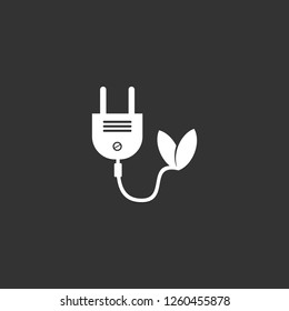 alternative energy icon vector. alternative energy sign on black background. alternative energy icon for web and app