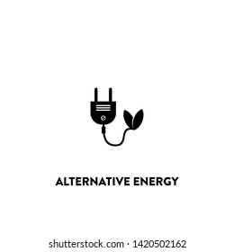 alternative energy icon vector. alternative energy sign on white background. 