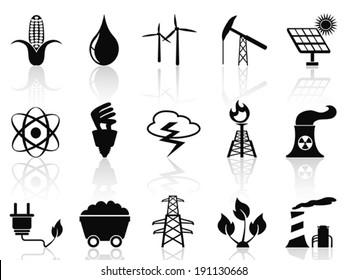 Alternative Energy icons set