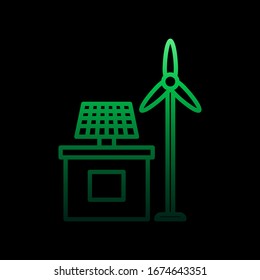 Icono de nolan de energía alternativa. Línea delgada simple, contorno vectorial de iconos de inteligencia para ui y ux, sitio web o aplicación móvil