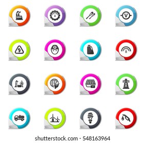 Alternative energy pointer on the color icons for your design