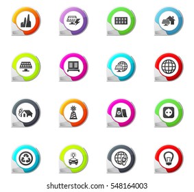 Alternative energy pointer on the color icons for your design
