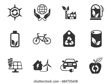 alternative energy professional web icons for your design
