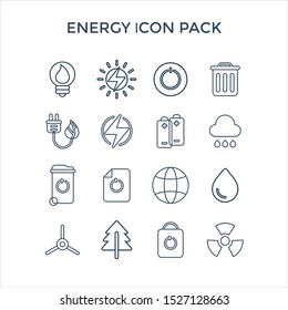 Alternative energy sources vector linear icons set. Ecology renewable energy outline symbols pack. Collection of alternative energy icons isolated contour illustrations. Solar power