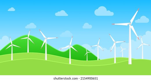 Alternative energy sources with wind turbines