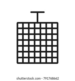 alternative energy. thin line battery and charging icon