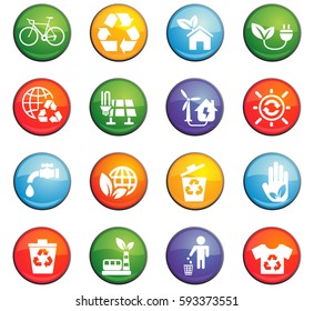 alternative energy vector icons for user interface design