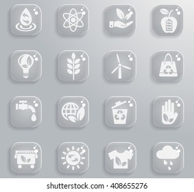 alternative energy web icons for user interface design