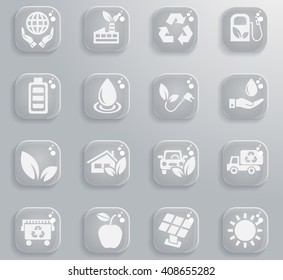 alternative energy web icons for user interface design