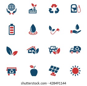 alternative energy web icons for user interface design