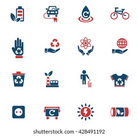 alternative energy web icons for user interface design