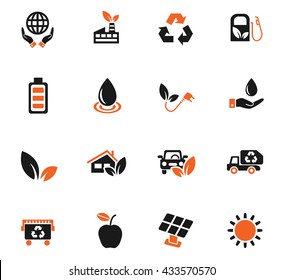 alternative energy web icons for user interface design
