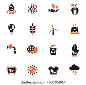 alternative energy web icons for user interface design