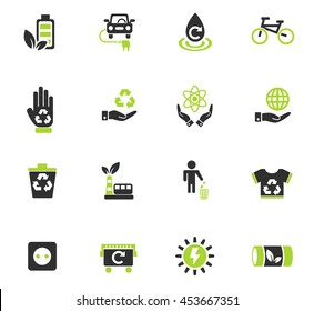 alternative energy web icons for user interface design