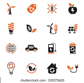 alternative energy web icons for user interface design