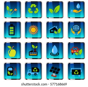 Alternative Energy Web Icons User Interface Stock Vector (Royalty Free