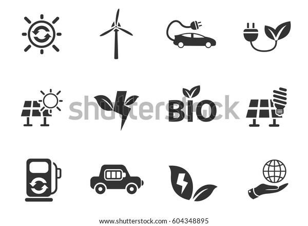 alternative\
energy web icons for user interface\
design
