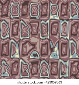 Alternative folk - ornamental  vector seamless pattern