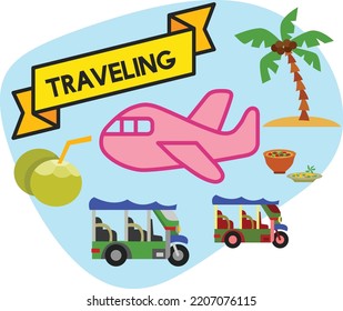 An alternative to icon travel for use in various artistic designs.