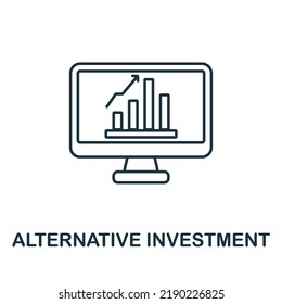 Alternative Investment flat icon. Colored element sign from auditors collection. Flat Alternative Investment icon sign for web design, infographics and more.