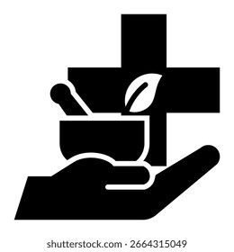 Alternative Medicine Icon Element For Design