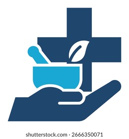 Alternative Medicine Icon Element For Design