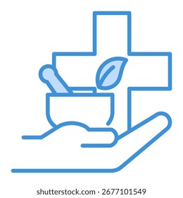 Elemento Ícone De Medicina Alternativa Para Design