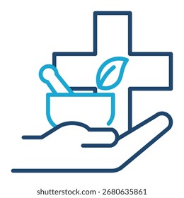 Alternative Medicine Icon Element For Design