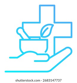 Alternative Medicine Icon Element For Design